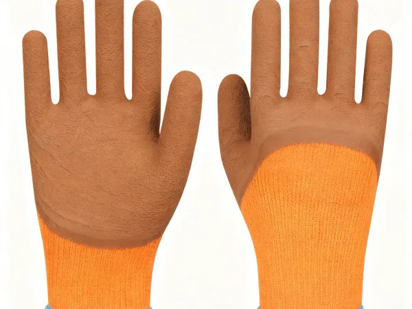 ACEPPE 300 Thermal Work Gloves - Half-Dipped Nitrile Foam on Orange Terry Liner, Anti-Abrasion, Cold Protection