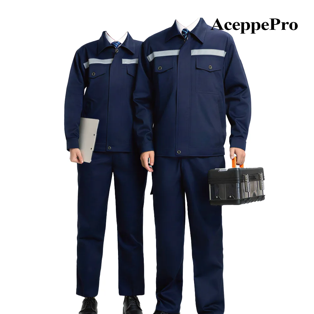 AceppePro Long-Sleeve Workwear with Reflective Strips