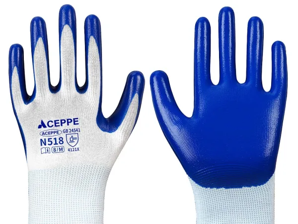 ACEPPE N518N528 Dipped Work Gloves - Ultimate Anti-Slip Durability for Manual Labor