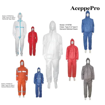 AH-C9766A AceppePro C9766A Type 5/6 Chemical Protective Coverall