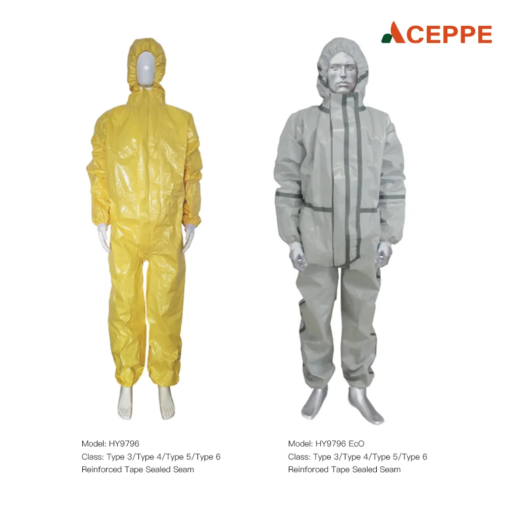 Aceppe C9796A Type 3/4/5/6 Limited Life Chemical Coverall Protective Clothing