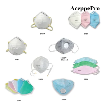 AceppePro KN95 PM2.5 Masks – Cup Shape & Fold Flat