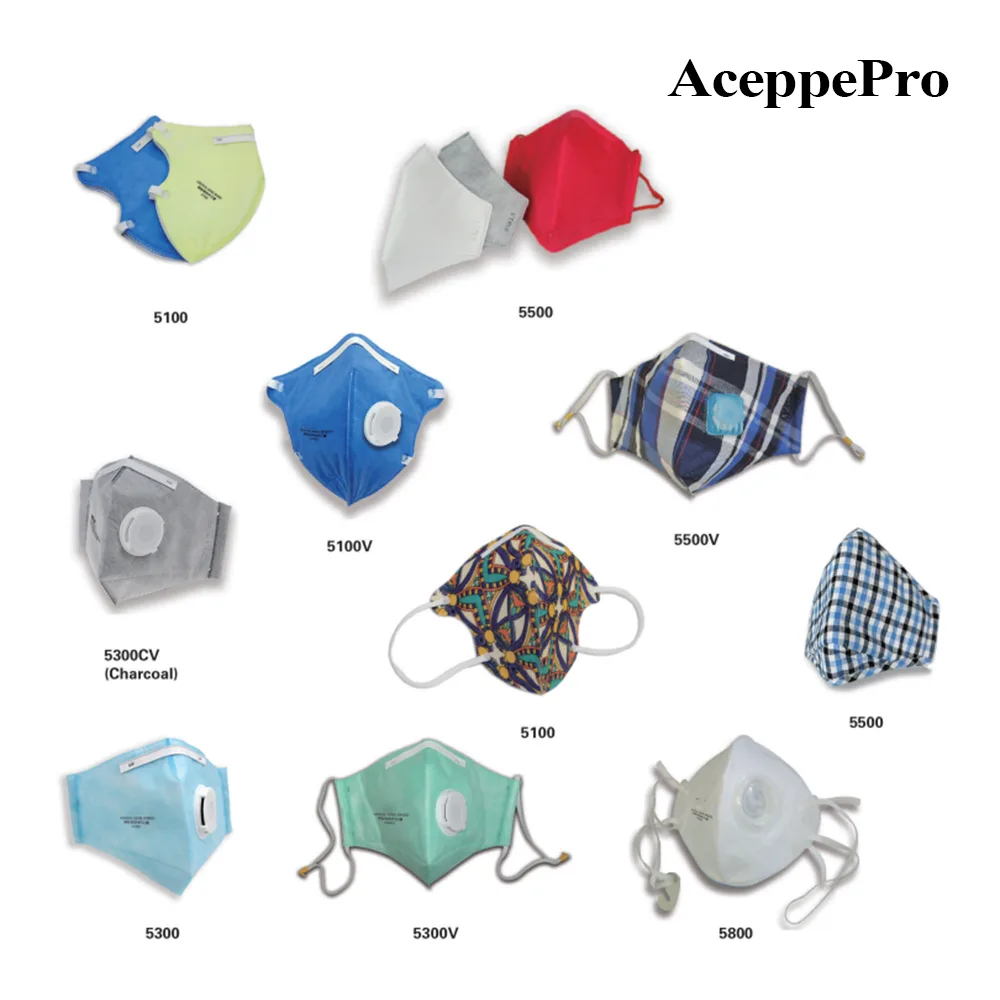 AceppePro KN95 PM2.5 Masks – Cup Shape & Fold Flat