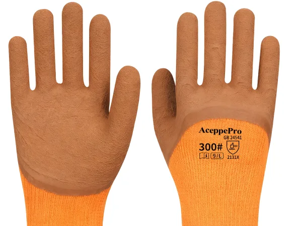 AX-300 AceppePro 300 Thermal Work Gloves, Nitrile Foam Grip