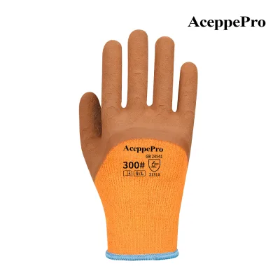 AceppePro 300 Thermal Work Gloves, Nitrile Foam Grip