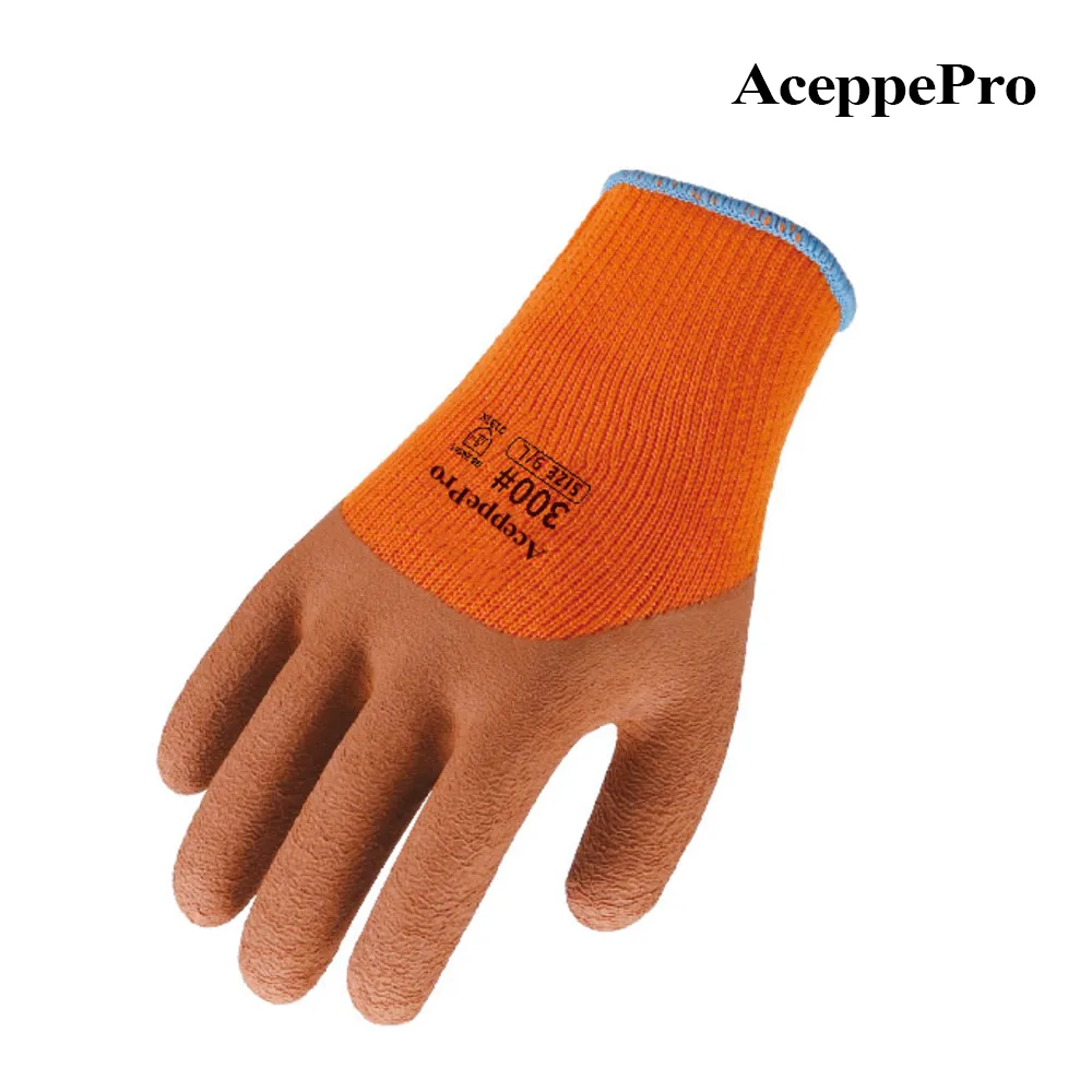 AceppePro 300 Thermal Work Gloves, Nitrile Foam Grip