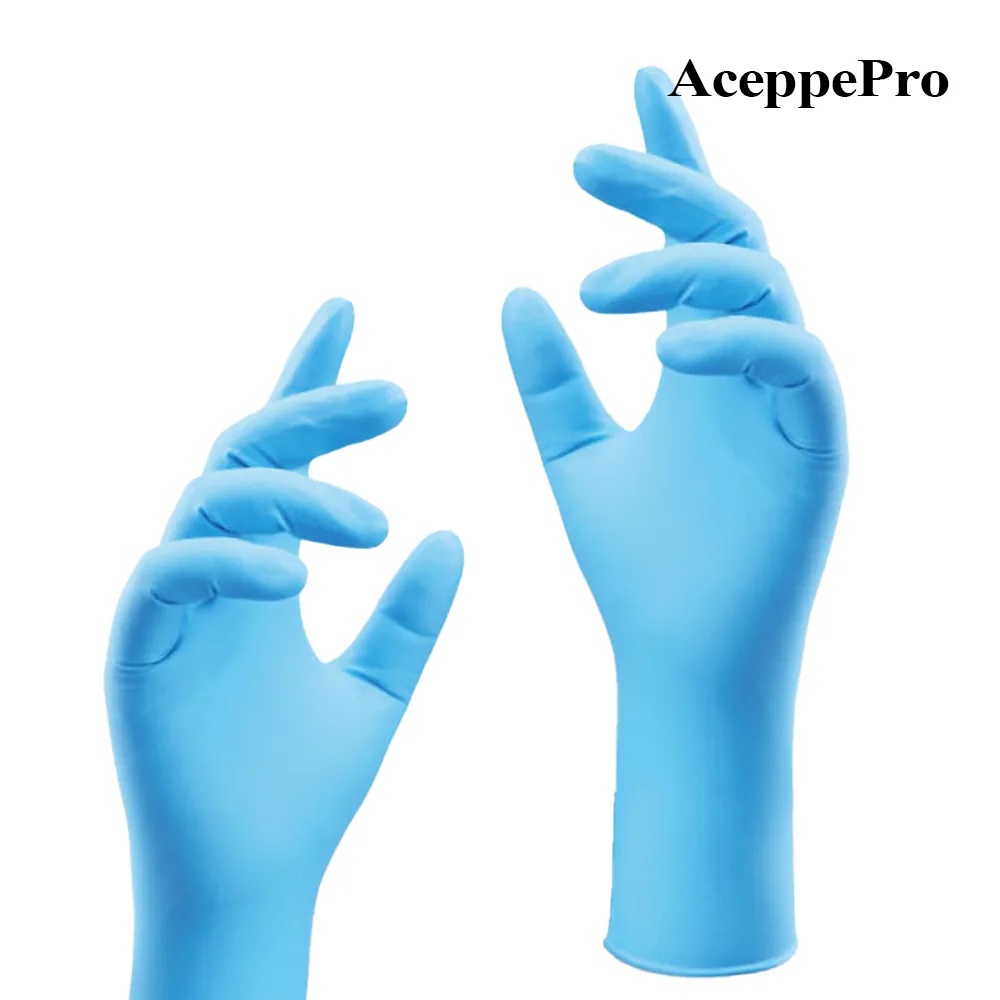 AceppePro Extra-Thick Nitrile Disposable Gloves
