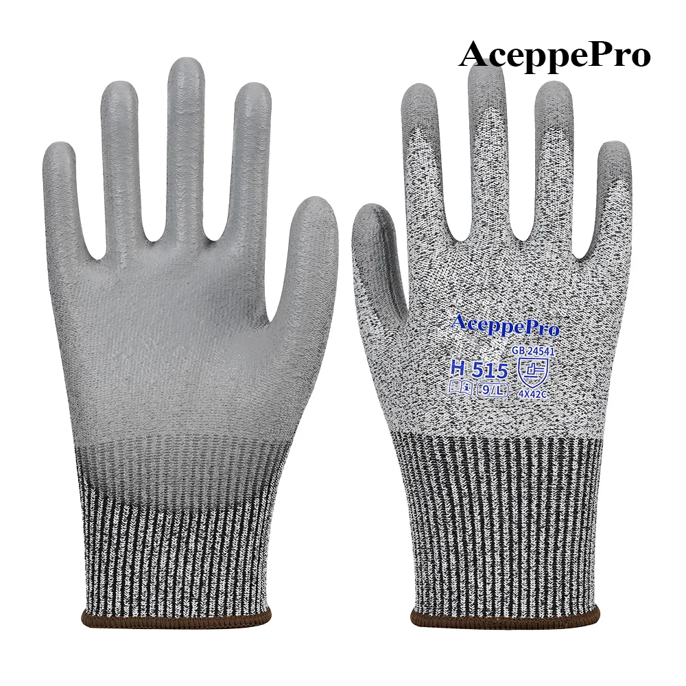 AX-H515_ AceppePro Anti-Cut Work Gloves with Anti-Slip Grip