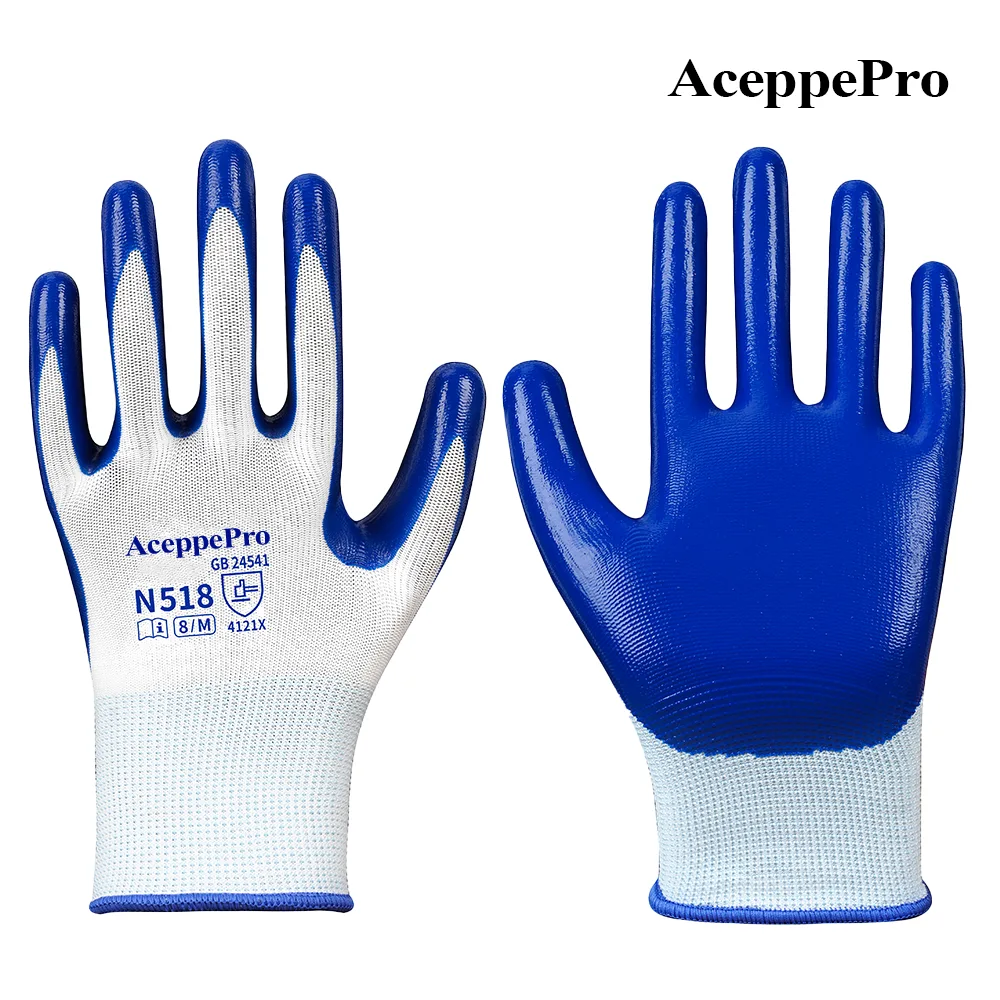 AX-N518 AceppePro N518/N528 Dipped Work Gloves, Anti-Slip