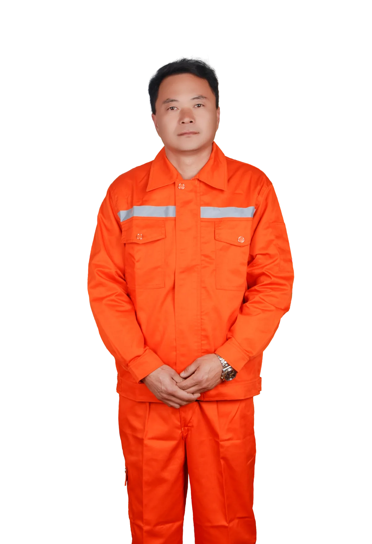 Aceppe Spring and Autumn Long-sleeve Workwear with Reflective Strips