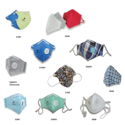 Aceppe KN95 PM2.5 Masks – Cup Shape & Fold Flat