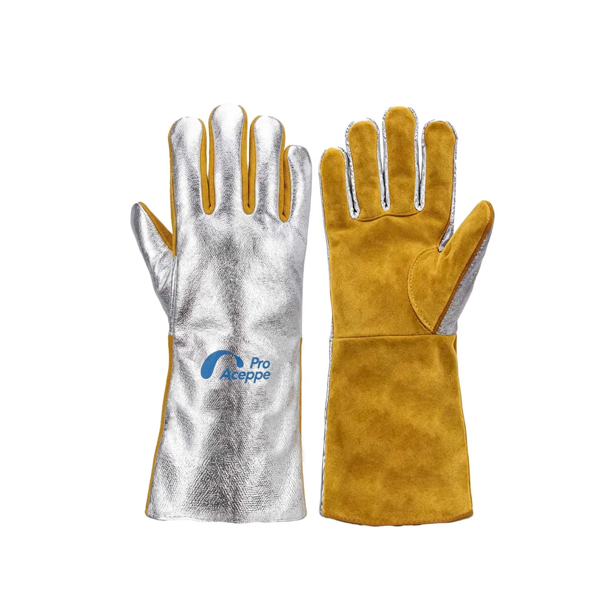 4501 AceppePro Aluminum Foil Heat Resistant & Anti-thermal Radiation Welding Gloves