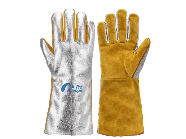 4501 AceppePro Aluminum Foil Heat Resistant & Anti-thermal Radiation Welding Gloves