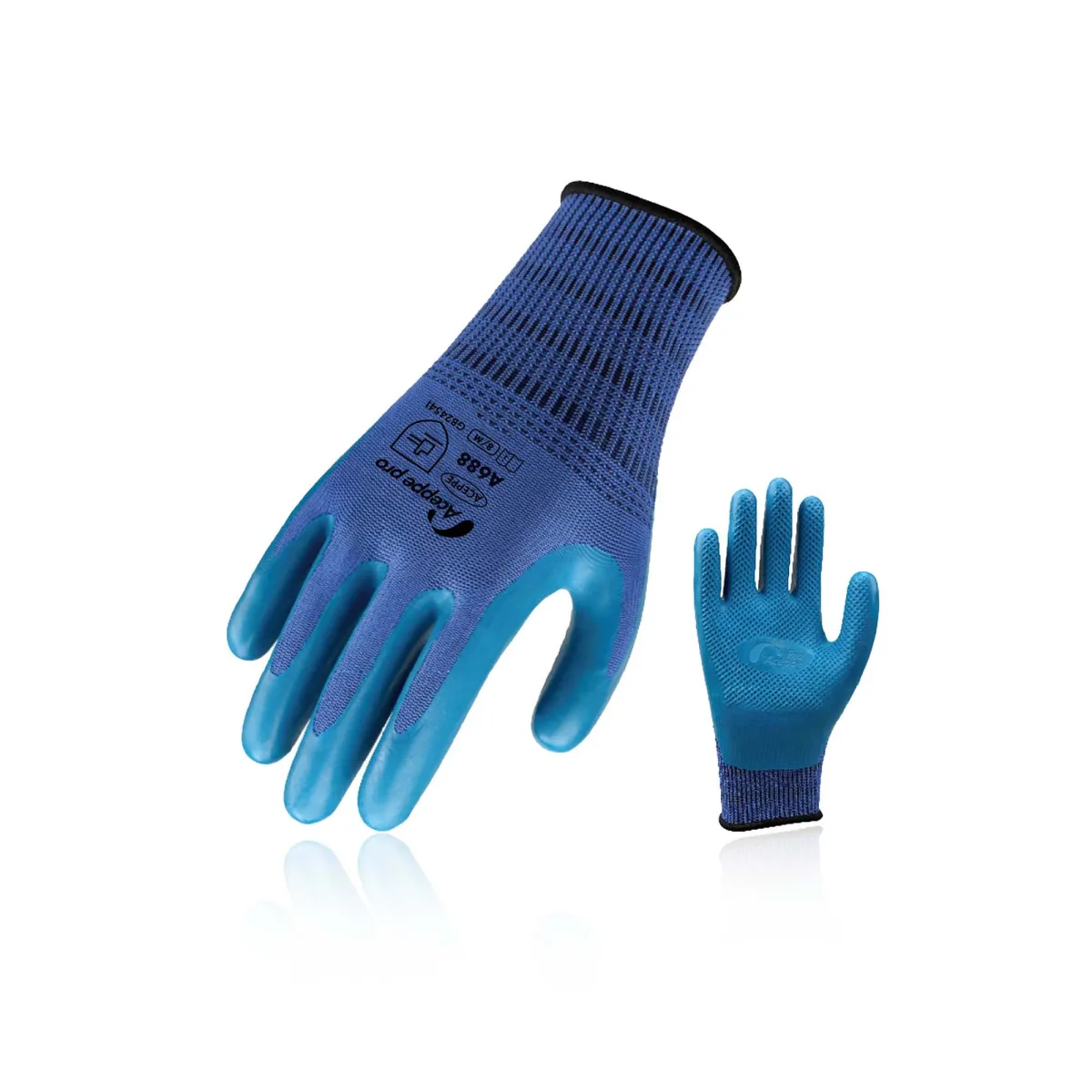 A688 AceppePro A688 Heavy-Duty Latex Rubber Work Gloves