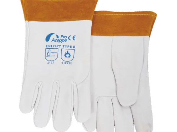 Short Cuff TIG Welding Gloves (Top Grain Cowhide)