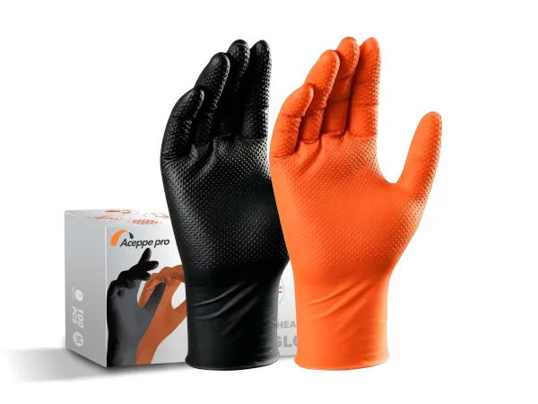 FJ800 8 Mil Heavy Duty Disposable Nitrile Gloves