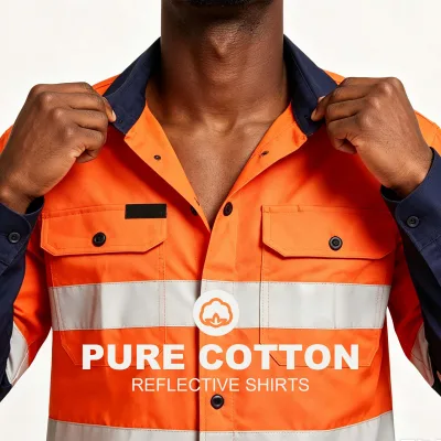 Summer Long-Sleeve Work Uniforms with Reflective Stripes