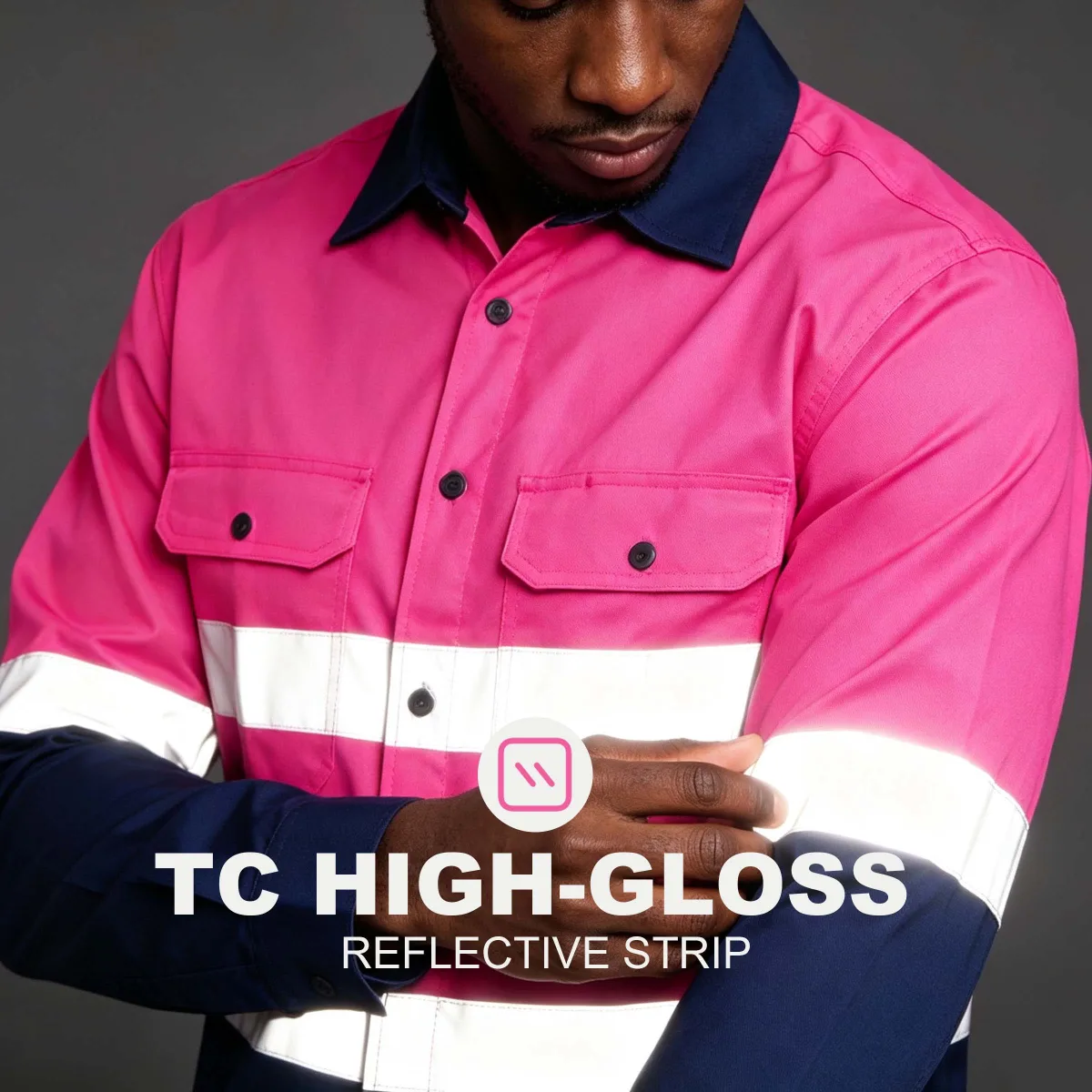 Summer Long-Sleeve Work Uniforms with Reflective Stripes