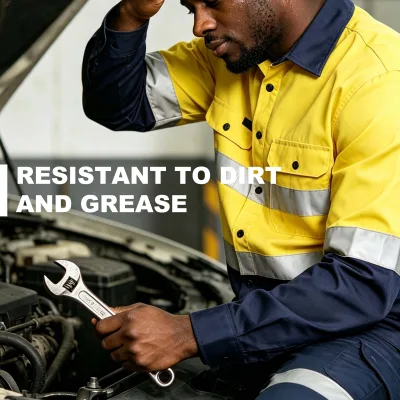 Summer Long-Sleeve Work Uniforms with Reflective Stripes