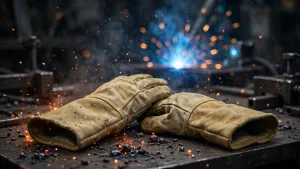 EN 407 heat protection levels for welding gloves